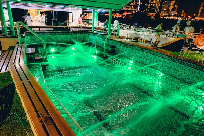 Lotus Mega Yacht Luxury Cruise with Live DJ, Dinner & Transfers - Music, dancing, and the onboard mood