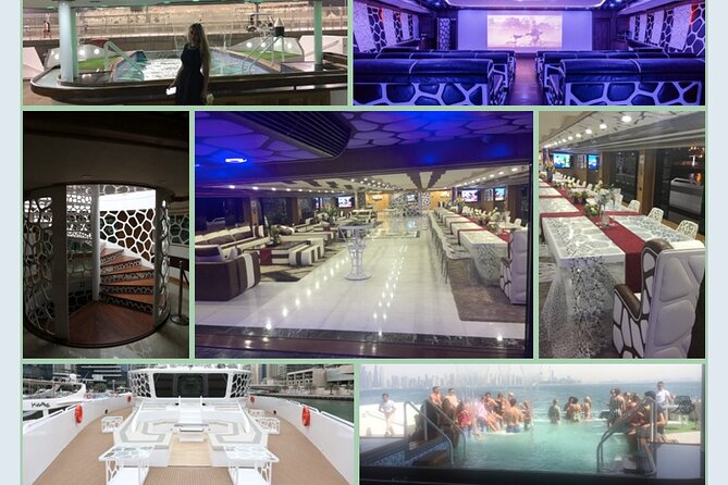 Luxury 7 Star Mega Yacht Dinner Cruise with International Buffet - Group size, seating, and service
