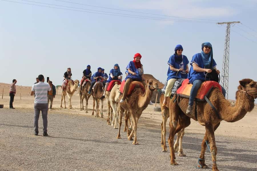 Luxury Agafay Desert : Quad , Camel Ride, Pool & Dinner Show - The camel ride and the blue desert clothing