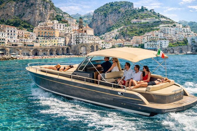 Luxury Amalfi Coast Boat Tour with Swim & Prosecco – Small Group - Dead Horse Beach and the first aperitif