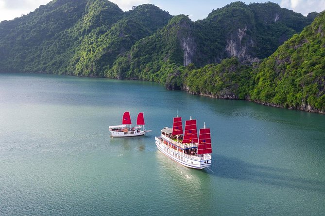 Luxury Bai Tu Long Cruise - Halong Day Trip from Hanoi - Boarding the shared boutique cruise