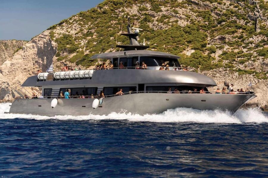 Luxury Boat Trip to Symi Island with Swimming at St. George - Cruising Out from Rhodes