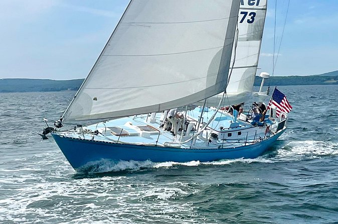 Luxury Camden Sailing Experience - Curtis Island Light and the Penobscot Bay views