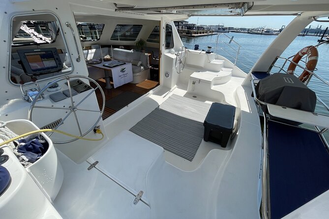 Luxury Catamaran Private Tour Baltimore Harbor - Fells Point, boats, and the city skyline