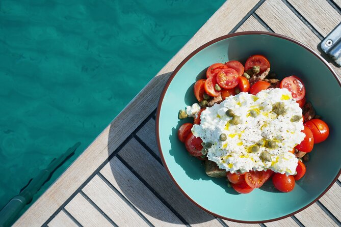 Luxury Catamaran Sunset Semi-Private & Greek Gastronomy in Athens - Greek food served on the catamaran
