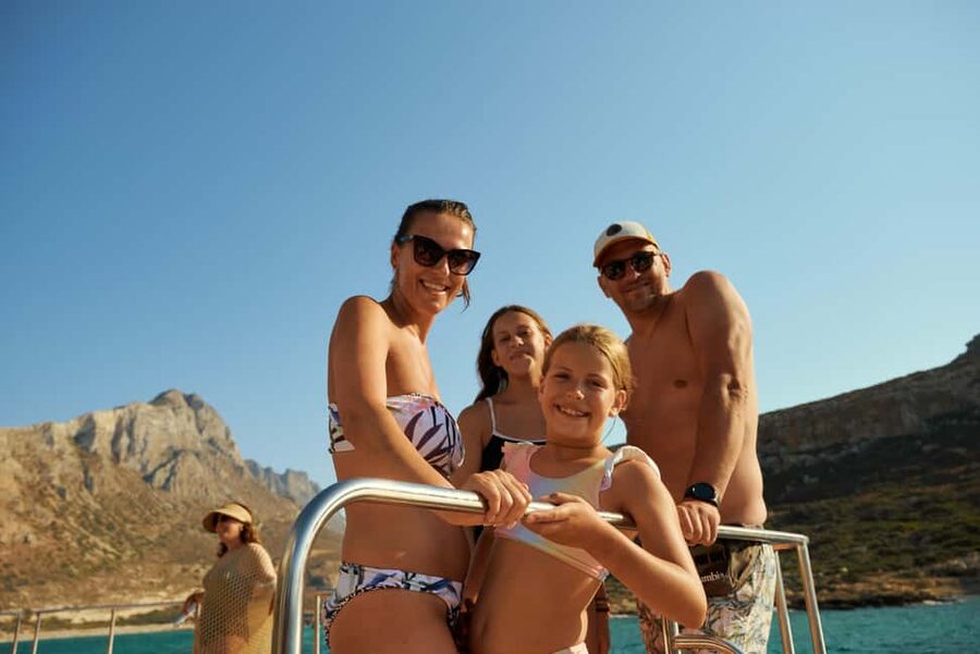 Luxury Catamaran to Balos: Sunset, Snacks, Drinks & Transfer - Balos by boat, with sunset at the end