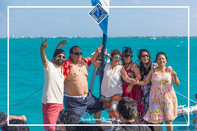Luxury Catamaran tour to Isla Mujeres with Transportation from Cancun - The sunset spinnaker finish