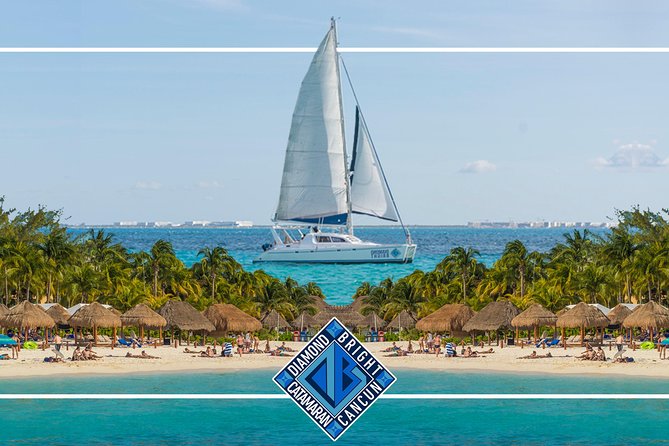 Luxury Catamaran tour to Isla Mujeres with transportation from Playa del Carmen - Buffet lunch and beach-club time