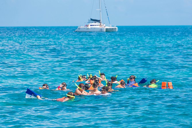 Luxury Catamaran tour to Isla Mujeres with transportation from Playa del Carmen - Snorkeling on the reef, only when conditions allow