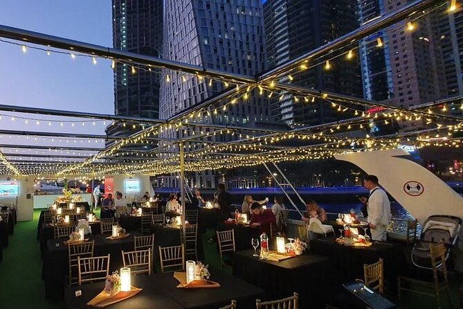 Luxury Dhow Cruise Dubai: Skyline Views & Fine Dining Experience - Live pasta, lounge music, and Arabic dance