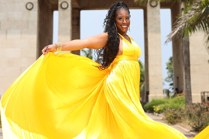 Luxury Flying Dress Photoshoot in Accra - Practical planning for the meeting point