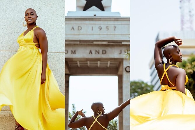 Luxury Flying Dress Photoshoot in Accra - Why the gown changes the photographs