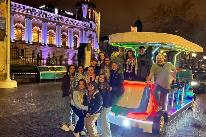 Luxury Party Bike Tour of Belfast City (Individual Seat) - Smart TVs, USB ports, and the unusual surfboard