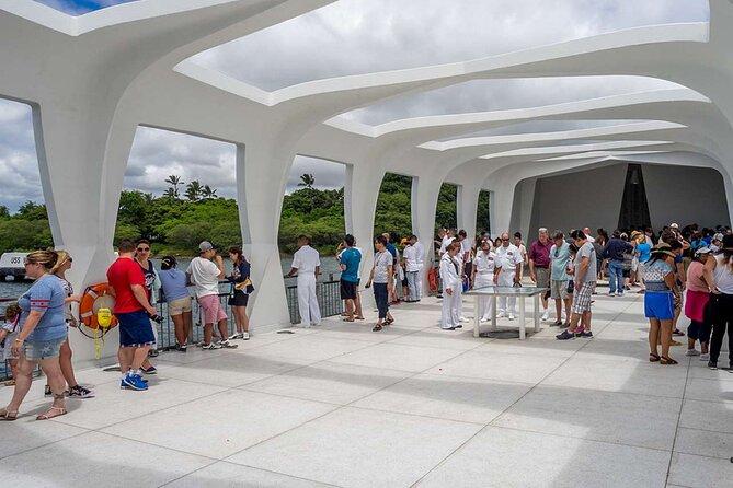 Luxury Pearl Harbor USS Arizona Memorial Small Group Tour - The Navy shuttle and the memorial crossing