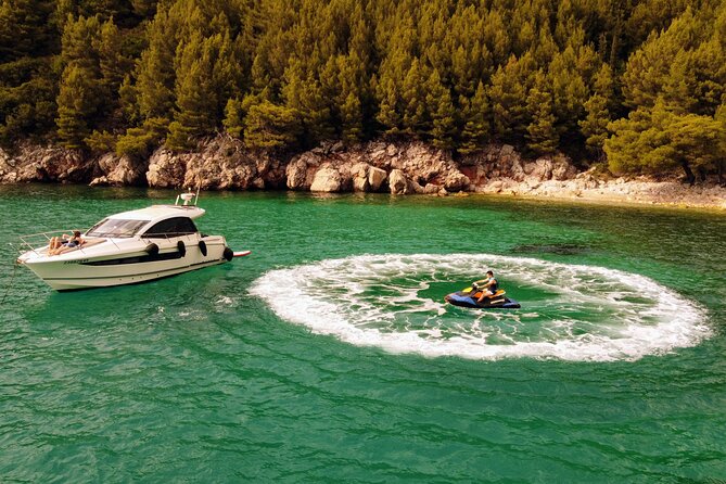 Luxury Private Boat Trip to the Elaphiti Islands from Dubrovnik - Sjekirica Beach is built for a quick swim