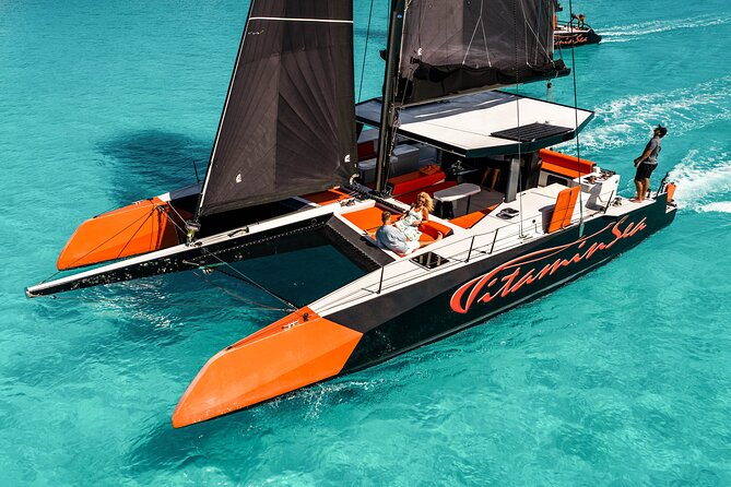 LUXURY PRIVATE Catamaran Bora Bora : Full-Day Trip - A bay for swimming, snorkeling, and refreshments