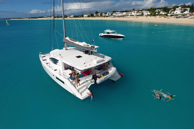 Luxury Private Full-Day Catamaran Charter in St Maarten & Saint-Martin - Breakfast, lunch, and the open bar