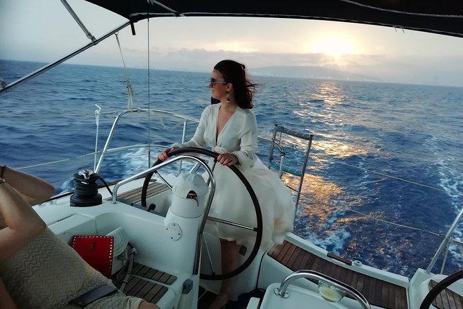 Luxury Private Sunset Cruise in Barcelona – Open Bar Included - Maremagnum from a close coastal angle