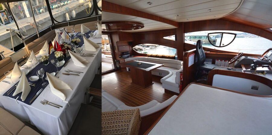 Luxury Private Yacht Rental - European shore: Dolmabahçe, Ortaköy, and Çırağan