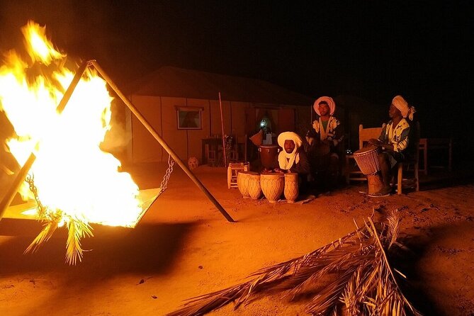 Luxury Sahara Desert From Fez back to fez or marrakech overnight - Arriving at Erg Chebbi by camel