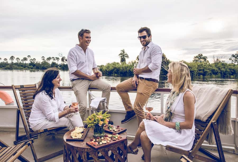 Luxury Sunset Dinner Cruise with 4-Course Meal - A sunset meal on the mighty Zambezi