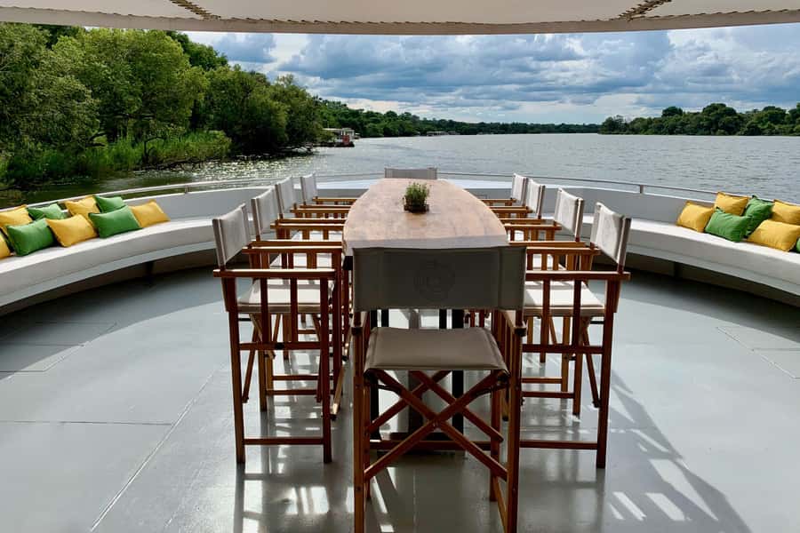 Luxury Sunset Dinner Cruise with 4-Course Meal - The four-course dinner served onboard