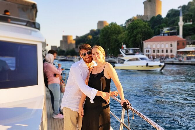 Luxury Sunset Yacht Cruise on the Bosphorus – Refresh & Relax - Ortaköy and the bridge at blue hour