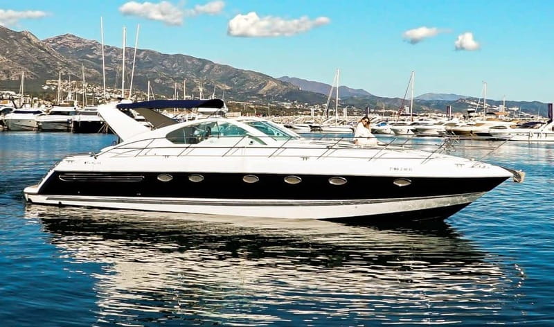 Marbella: 2-8 hour private luxury yacht cruise on a Targa37 or Targa48 - Leaving Puerto Banús on a private yacht