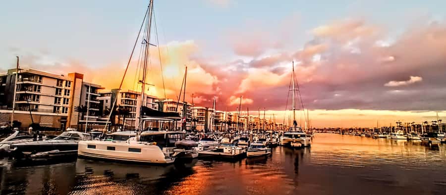 Marina Del Rey Luxury Boat Cruise Wine, Charcuterie Sealions - Why sunset is usually the best choice