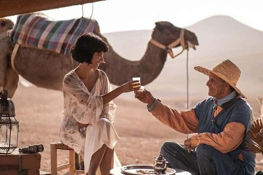 Marrakech : Agafay Desert Sunset Camel Ride & Luxury Dinner - Dinner at the Berber-style camp