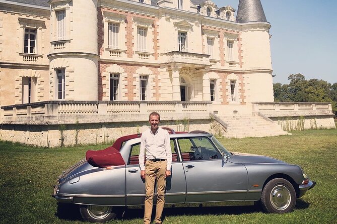 Médoc luxury wine tour aboard a Citroën DS Limousine Convertible - Saint-Julien and the grand château setting