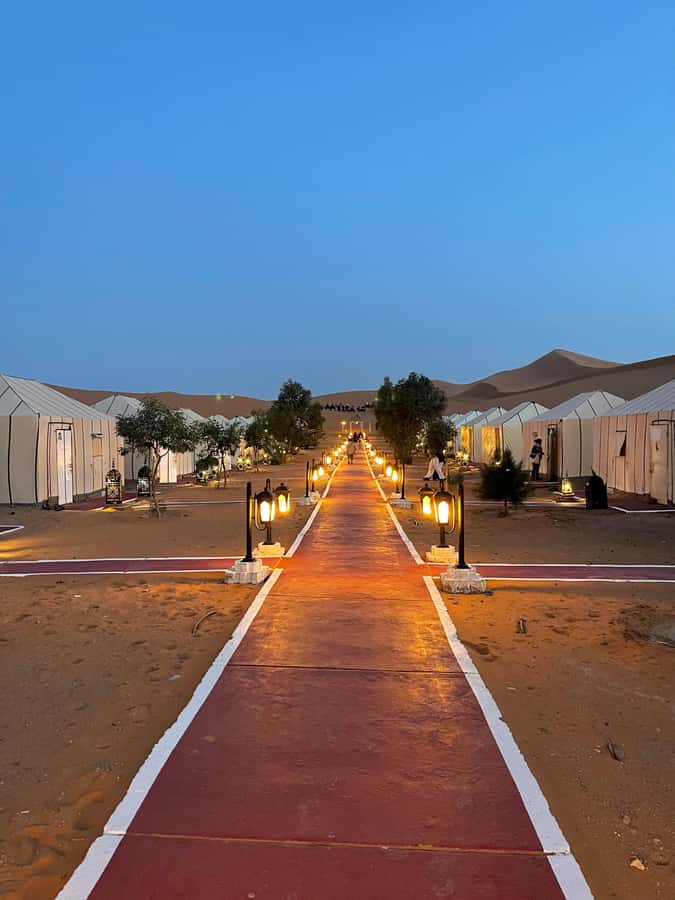 Merzouga: 1-Night in the luxury camp. camel ride & Dinner - Settling into the overnight camp