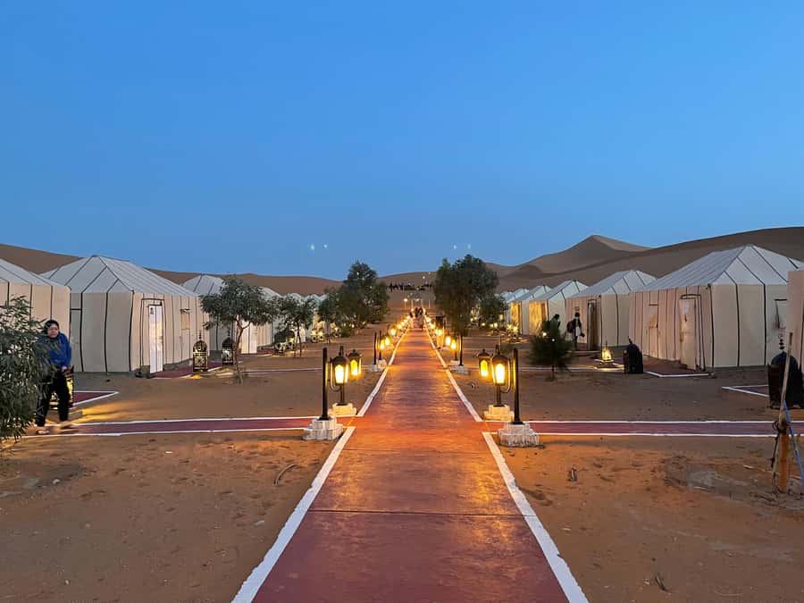 Merzouga: 1-Night in the luxury camp. camel ride & Dinner - The camel ride into Erg Chebbi