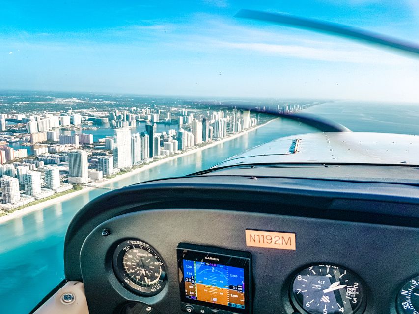Miami Beach: Private Luxury Airplane Tour with Champagne - The flight route, from Vizcaya to Cape Florida