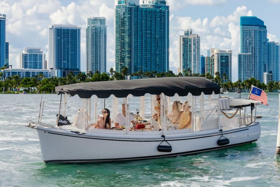 Miami: Luxury E-Boat Cruise with Wine and Charcuterie Board - Starting at Chamonix Marina