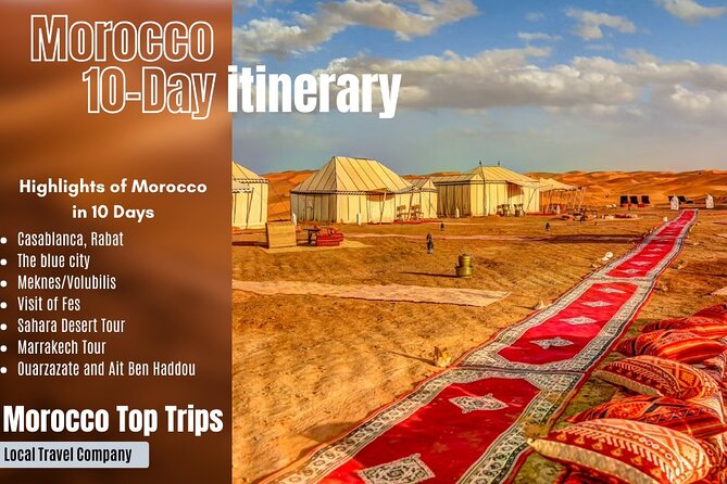 Morocco Top Trips: Luxury 10-Day Private Tour in Morocco - Casablanca begins with Hassan II Mosque