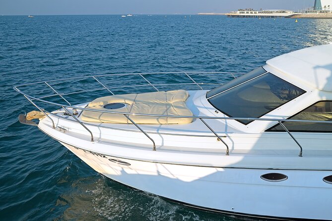 MY Cruises for Luxury Yacht Rental - JBR and Dubai’s beachfront skyline