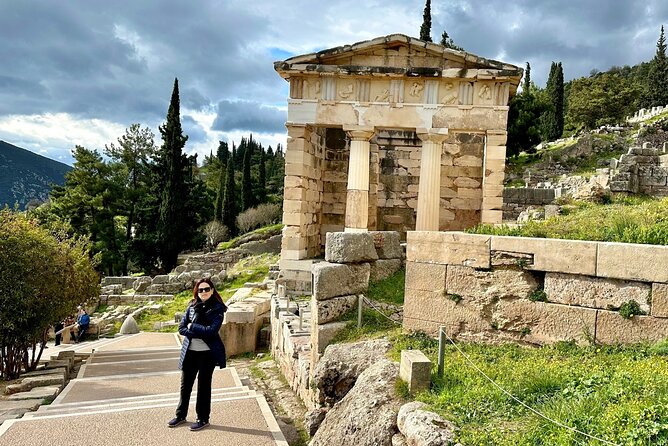 Mystical Delphi & Hosios Loukas Byzantine Wonder Luxury Day Tour - Entering the sanctuary of Apollo