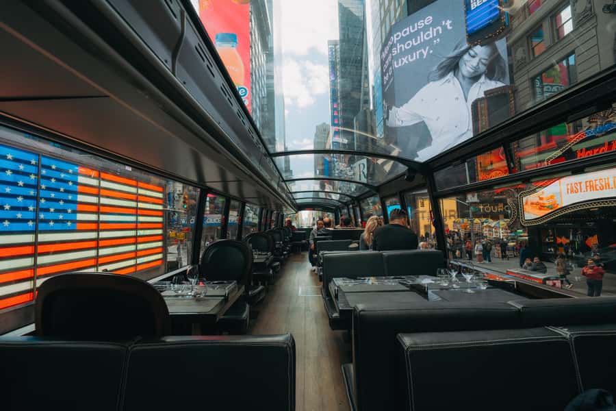 New York City: Bustronome Gourmet Lunch Tour on a Luxury Bus - The four-course lunch by Sebastien Nicolleau