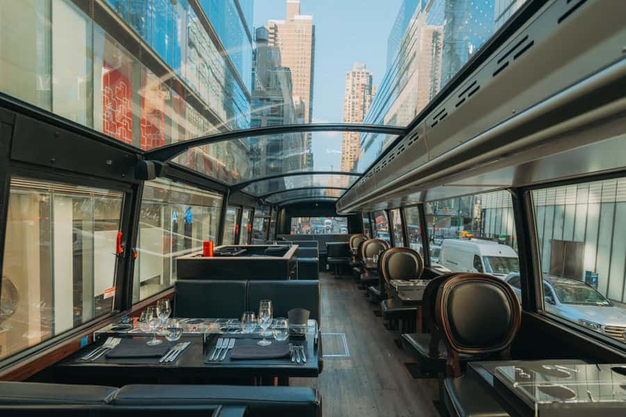 New York City: Bustronome Gourmet Lunch Tour on a Luxury Bus - Meeting at West 58th Street and Broadway