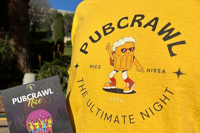Nice: Pub Crawl Yellow – Social Bars, Games & VIP Club Entry - Les St Riquier at 11pm