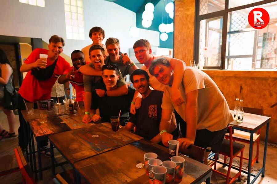 Nice: Ultimate Party Bar Crawl Free Shots & VIP Club Entry - Starting at Villa Saint Exupery Beach