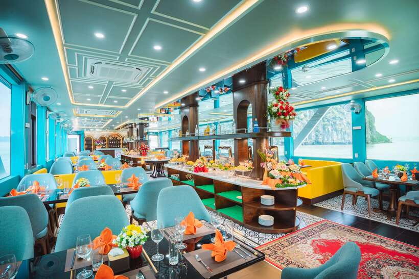 Ninh Binh: Luxury Day Cruise to Stunning Ha Long Bay + Lunch - Arriving at Tuan Chau Harbor around noon