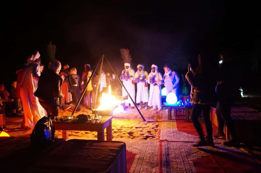 Overnight in Luxury Tent in Desert Camp Erg Chebbi Merzouga - Dinner, music, and a clear desert sky