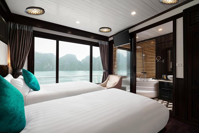 Overnight Luxury 5 Star Alisa Cruise with Meals, Kayak or Bamboo Boat - A second morning with tai chi and Sung Sot Cave