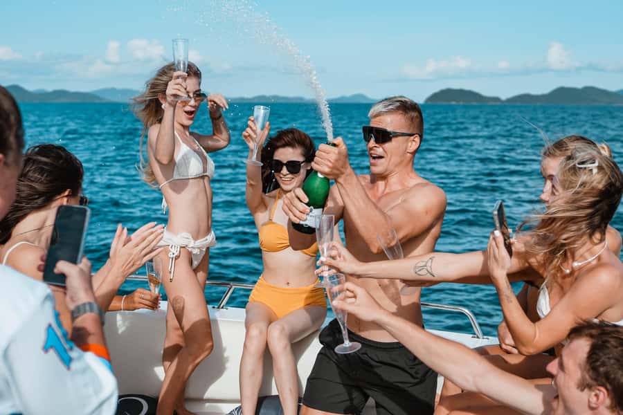 Phuket: James Bond & Phang Nga Bay by Luxury Sunset Yacht - Naka Island’s water activities