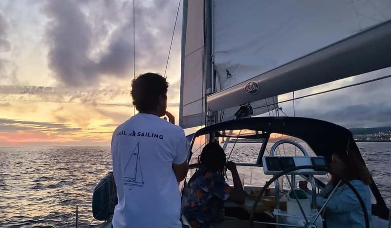 Ponta Delgada: Luxury Private Sunset Tour with Snacks&Drinks - Sunset from the open water