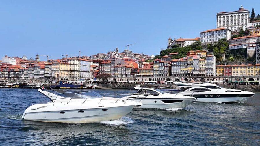 Porto: Luxury 6 Bridges Yacht Cruise with Wine & Snacks - Ribeira and Gaia from the Douro