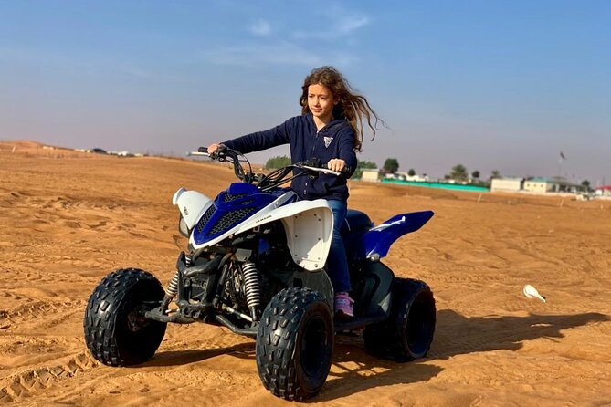 Premium Evening Desert Safari, Quad Bike, Camel & VIP BBQ Dinner - A short camel ride with a traditional touch