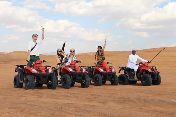 Premium Red Dunes Bashing with Quad Bike, Camel, Falcon &VIP Camp - Why Lehbab’s red dunes make this safari different